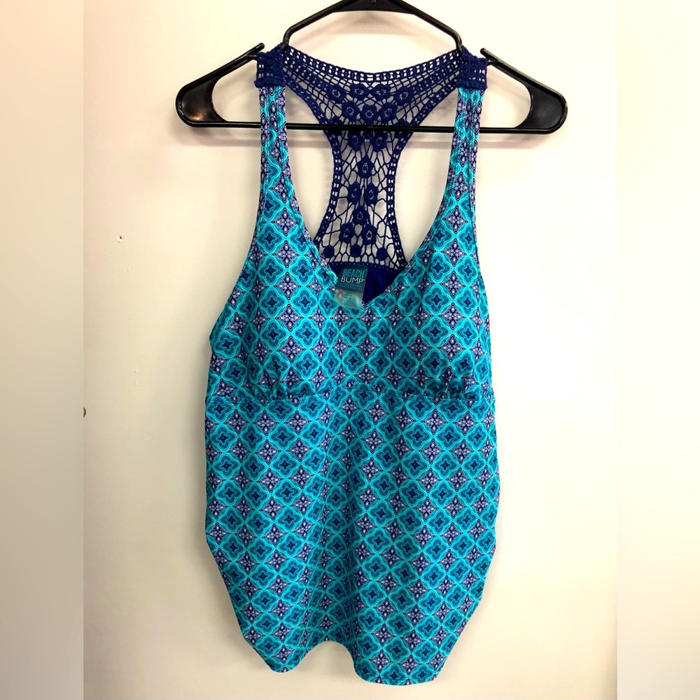 BEACH BUMP MATERNITY TANKINI IN SIZE LARGE